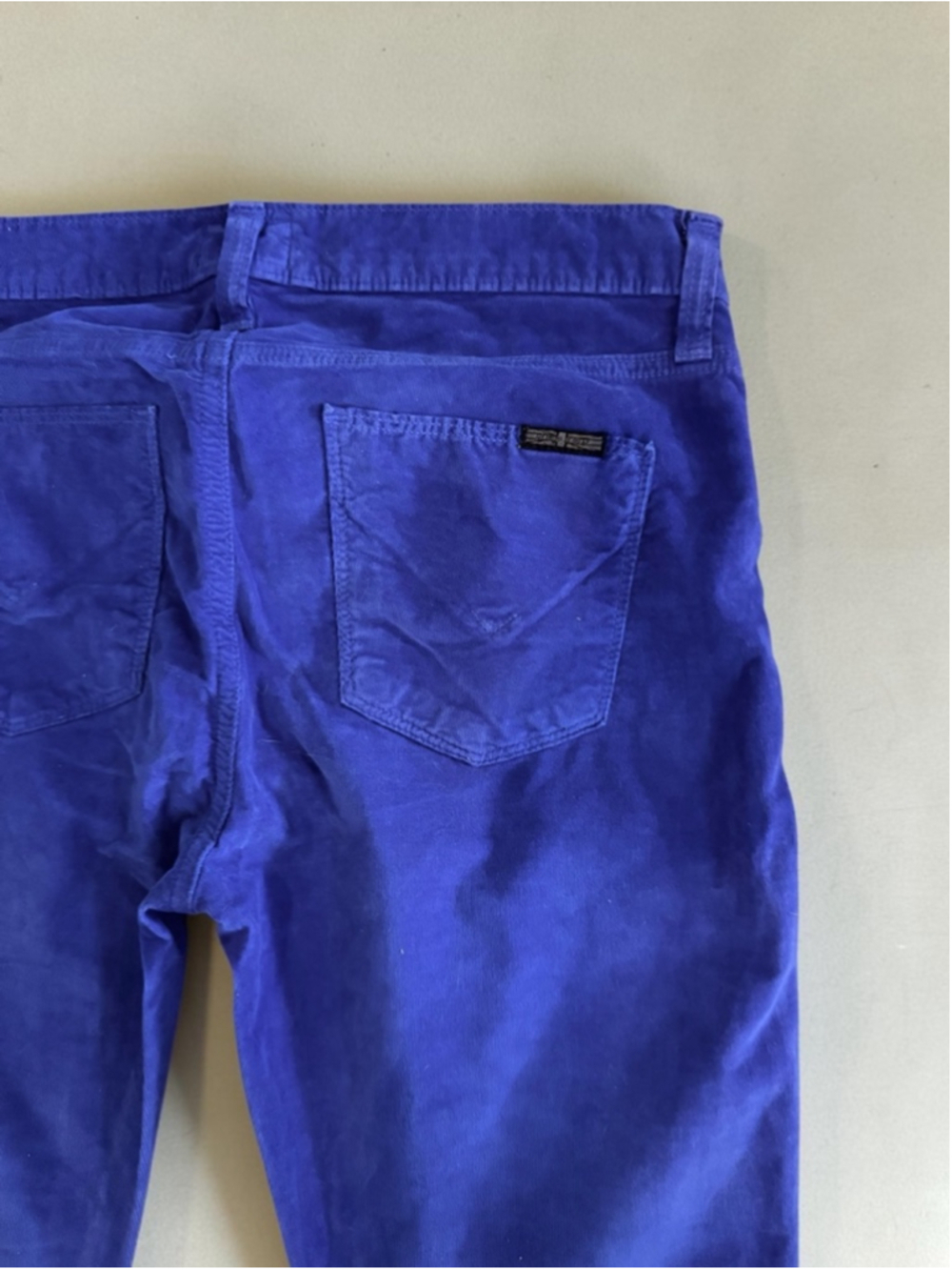 💙 Hudson Velvet Skinny Jeans Electric Blue Size 28 Statement Pants